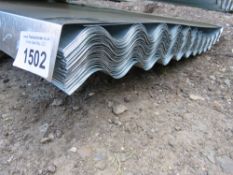 PACK OF 50NO 12FT LENGTH APPROX GALVANISED ROOFING SHEETS, CORRUGATED. 26G RATED.