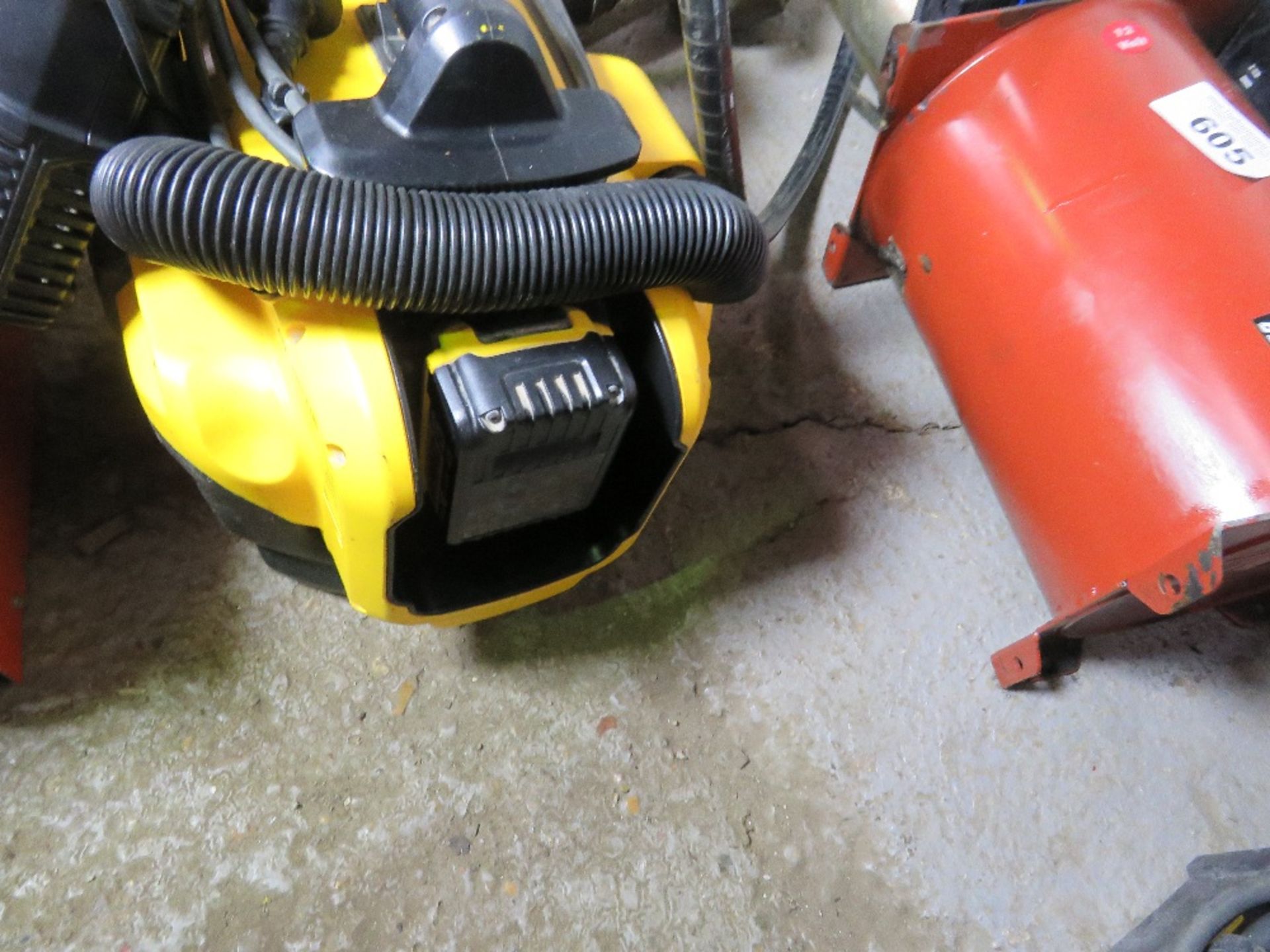 DEWALT BATTERY VAC UNIT. WHEN TESTED WAS SEEN TO RUN AND SUCK. - Image 2 of 2