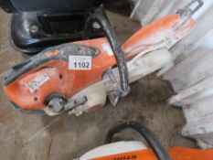 STIHL TS410 PETROL SAW, UNTESTED, CONDITION UNKNOWN.
