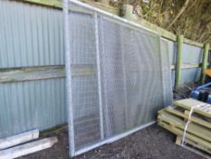 2 X PRISON MESH SITE GATES 2.4M HEIGHT X 2M WIDE EACH APPROX.