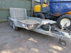 IFOR WILLIAMS GH1054BT PLANT TRAILER 10FT X 5FT WITH RAMP. SN:SCKD00000H0722869