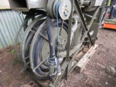 DIESEL ENGINED FUEL PUMPING UNIT WITH HOSE AND GUN, LITTLE SIGN OF USEAGE.