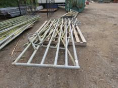 2 X HEAVY DUTY GALVANISED FIELD GATES 11FT APPROX.