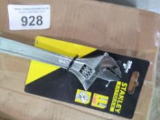 BOX OF 24 X STANLEY FATMAX 200MM ADJUSTABLE WRENCH SPANNERS.