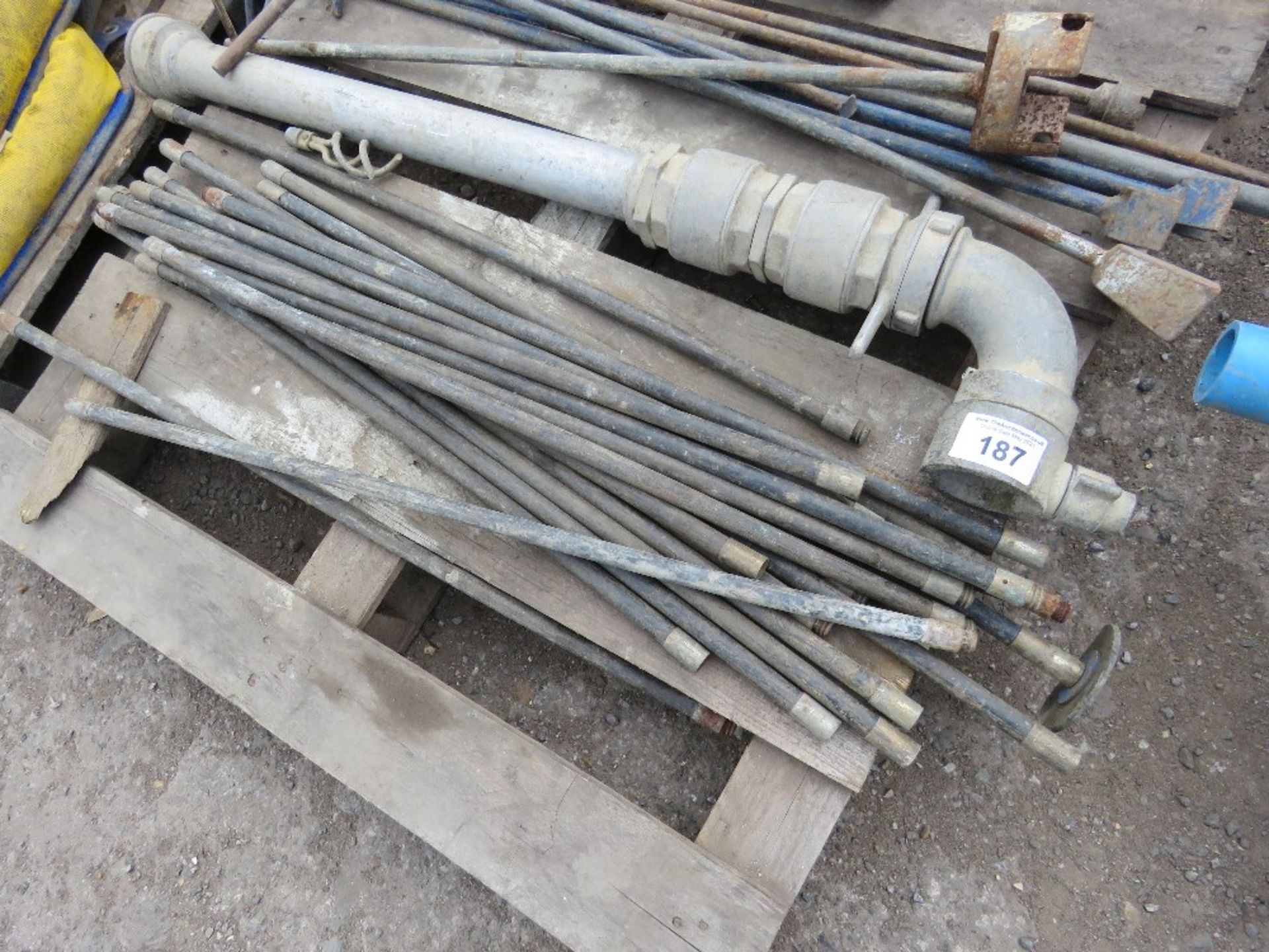 PALLET CONTAINING STAND PIPE, STAND PIPE SPANNERS, DRAIN RODS, ETC. - Image 3 of 3