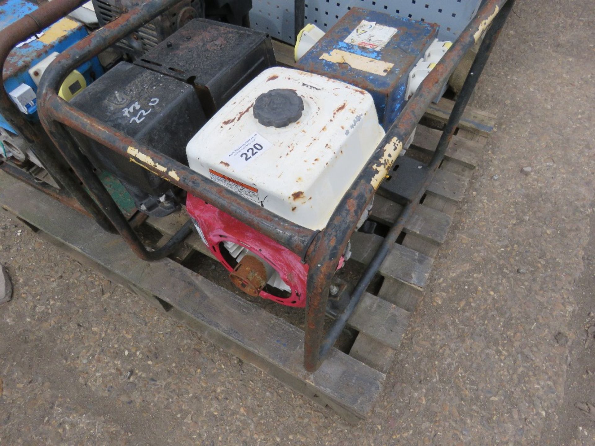 HONDA 5KVA GENERATOR, INCOMPLETE.