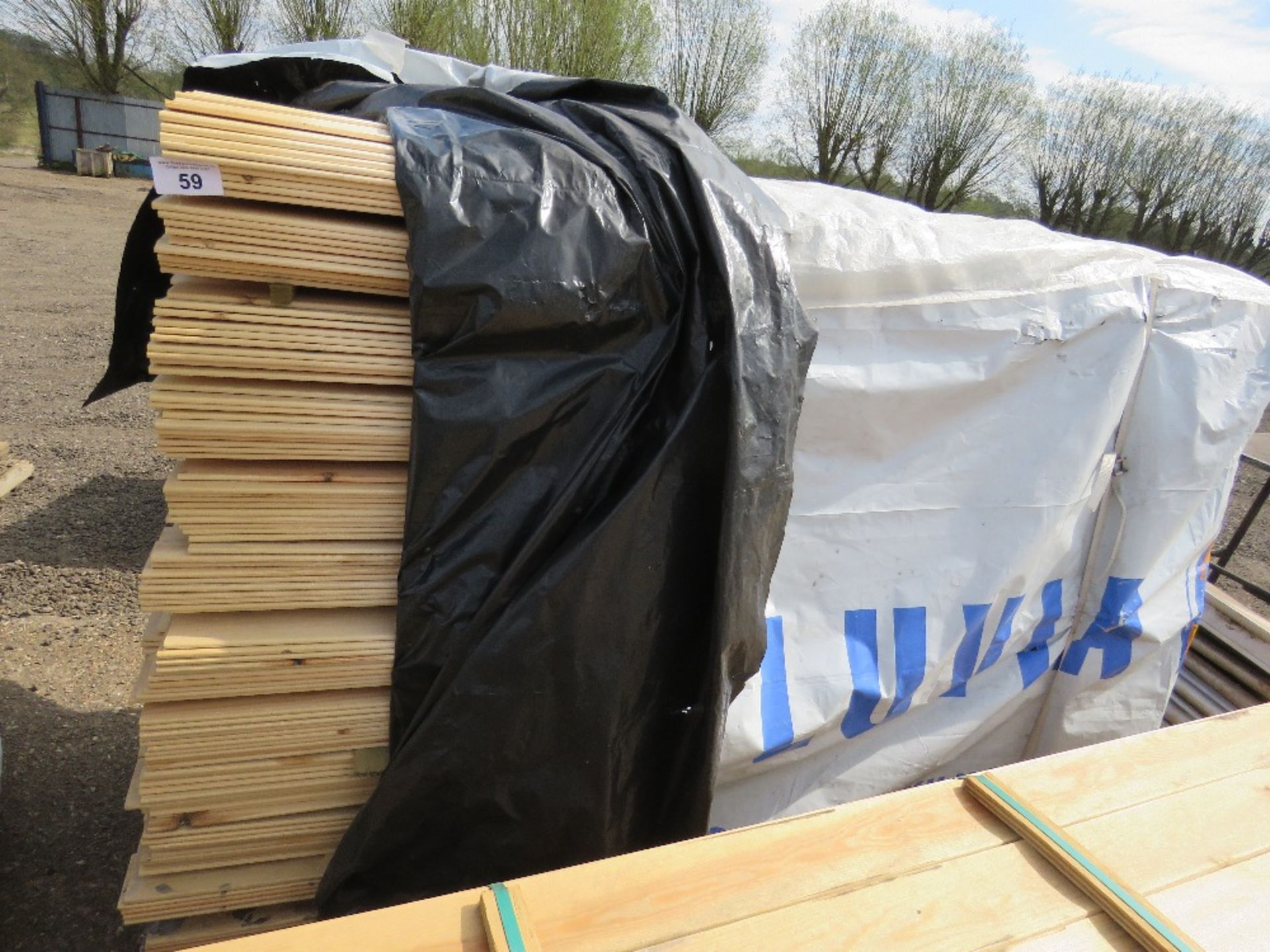 EXTRA LARGE PACK OF FLAT MACHINED FINISH CLADDING TIMBER BOARDS 1.75M X 9.5CM APPROX, UNTREATED. - Image 4 of 4