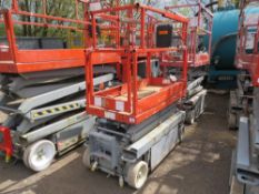 SKYJACK SJ3215 BATTERY POWERED SCISSOR LIFT UNIT.2. WHEN TESTED WAS SEEN TO DRIVE, STEER, LIFT AND