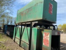 PAIR OF EASIFLO STACKABLE BUNDED FUEL TANKS WITH PUMP, HOSE AND GUN.