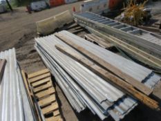 APPROXIMATELY 45NO PRE USED METAL ROOF SHEETS, 2.4M (8FT APPROX)