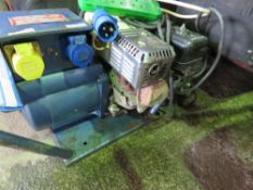 HONDA 2KVA PETROL GENERATOR WITH LEADS/PLUGS.