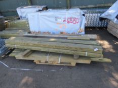 QUANTITY OF ASSORTED POSTS AND BOARDS.