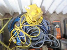 AIR HOSES PLUS AN EXTENSION LEAD, RETIREMENT SALE.