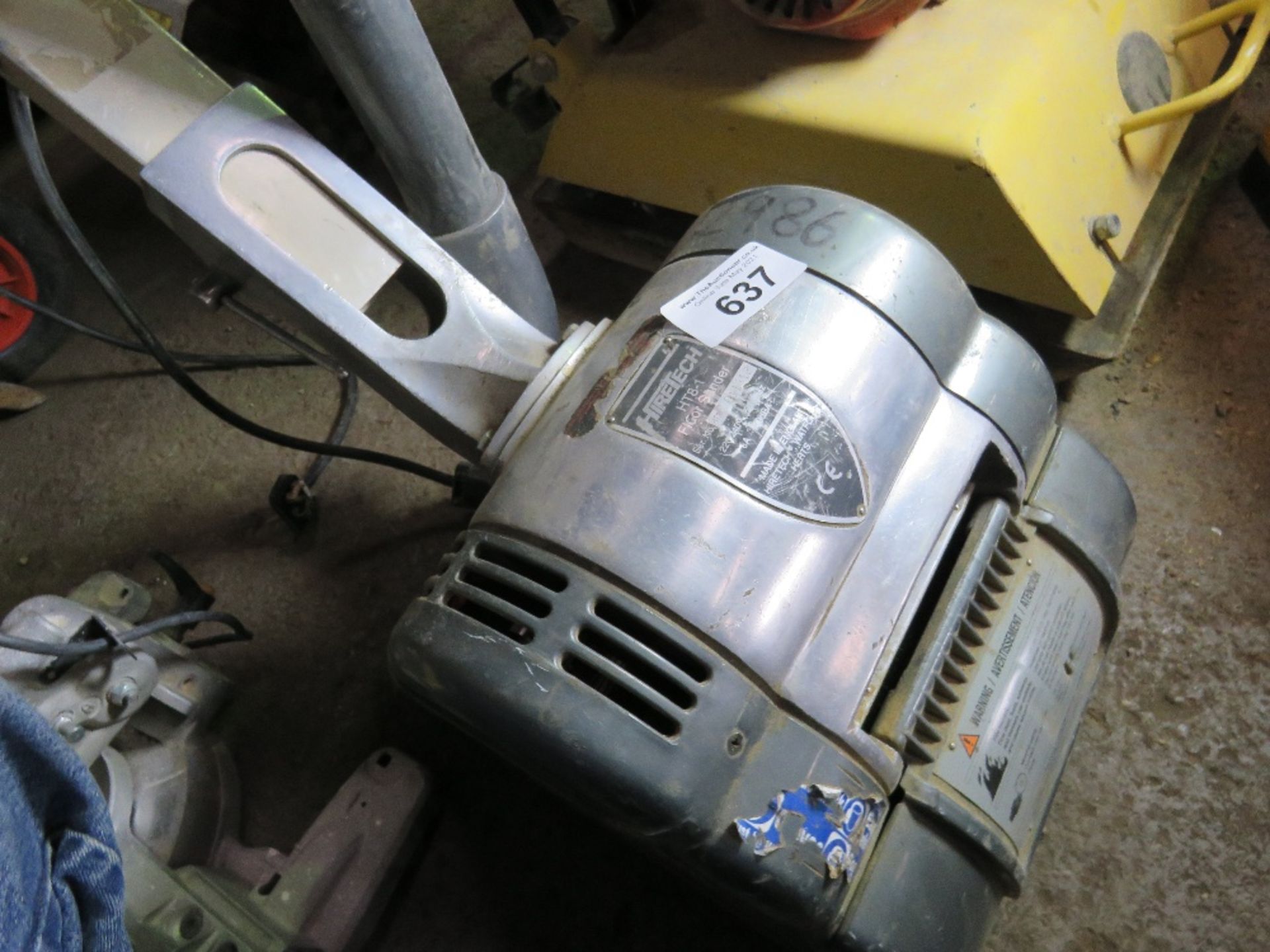 HIRETECH 240 VOLT FLOOR SANDER, CONDITION UNKNOWN.