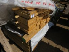 2 X BUNDLES OF UNTREATED MACHINED BOARDS, 1.15M LENGTH APPROX X 9.5CM WIDTH APPROX.