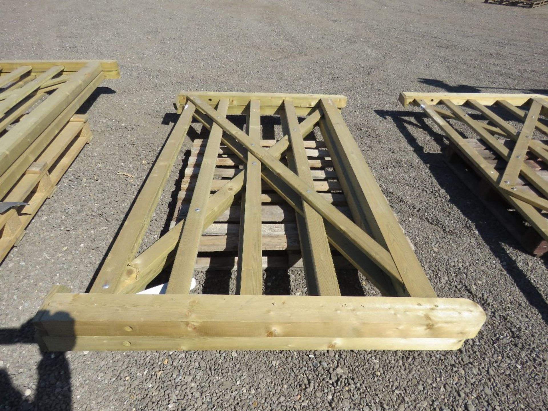 2 X WOODEN FIELD GATES, 2.1M WIDTH APPROX. - Image 5 of 5