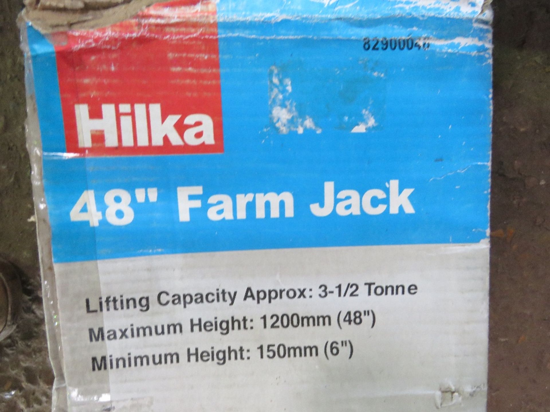 48" FARM JACK, LITTLE USED. RETIREMENT SALE. - Image 3 of 3