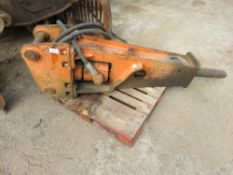 SH56 HYDRAULIC EXCAVATOR BREAKER ON 65MM PINS, RETIREMENT SALE, NO VAT ON HAMMER PRICE.