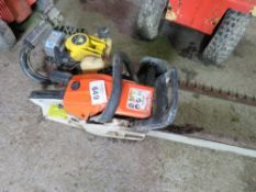 PETROL CHAINSAW PLUS A HEDGE CUTTER.