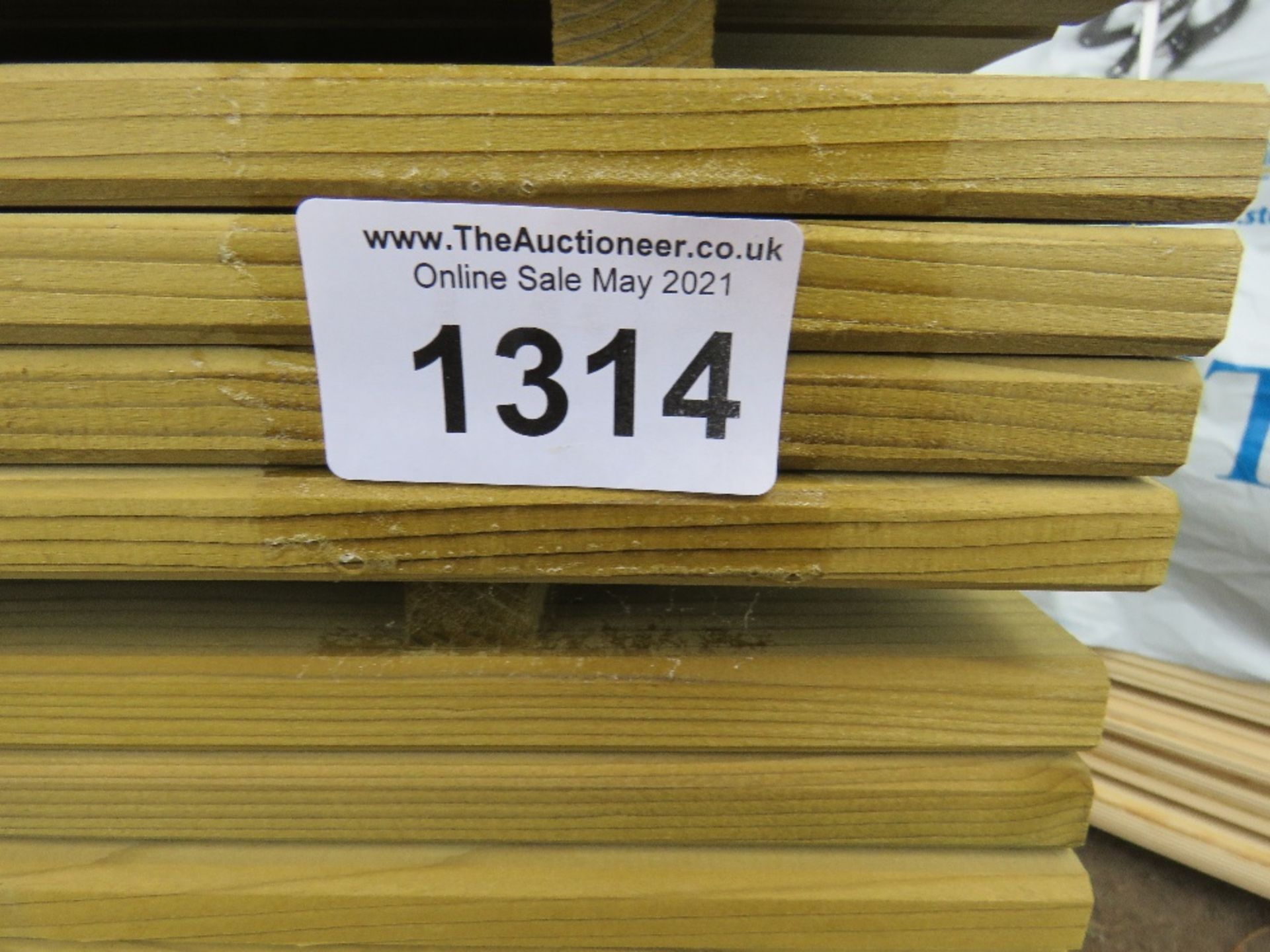 LARGE QUANTITY OF TREATED CLADDING BOARDS 1.83M X 70MM X 18MM APPROX