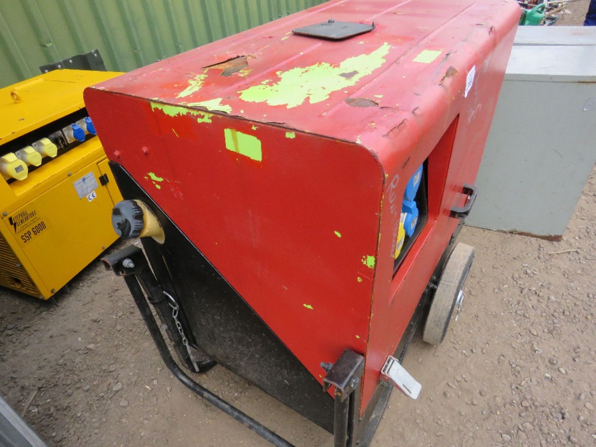 PRAMAC 6KVA BARROW GENERATOR. WHEN TESTEDW AS SEEN TO RUN AND MAKE POWER. - Image 2 of 4