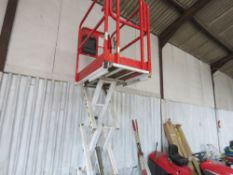 HYBRID HB830 SCISSOR LIFT PLATFORM. WHEN TESTED WAS SEEN TO LIFT AND LOWER.