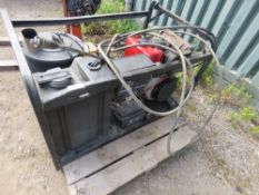 KARCHER HDS1000DE PORTABLE STEAM CLEANING UNIT WITH A YANMAR ENGINE. WHEN TESTED WAS SEEN START AND