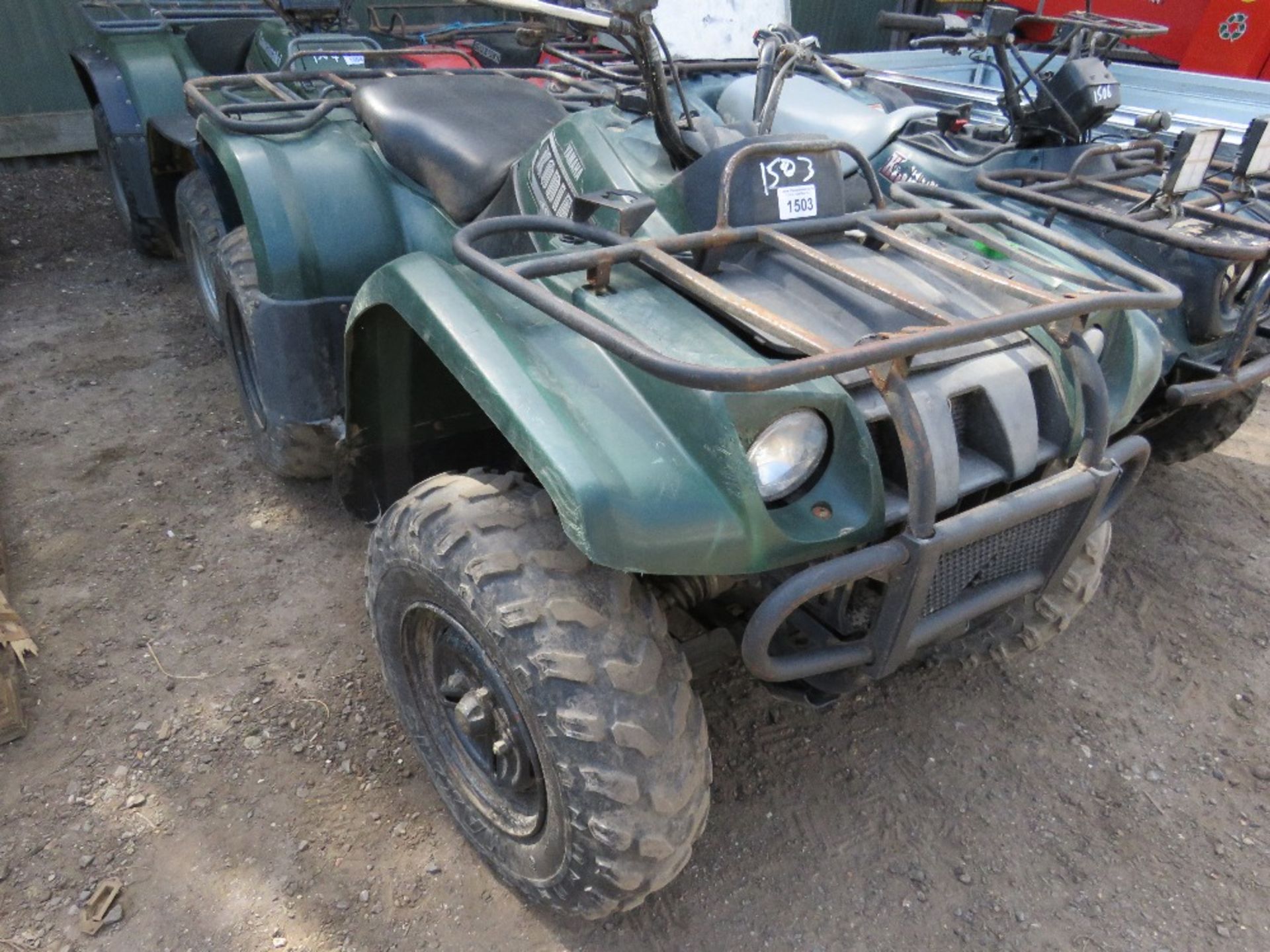 YAMAHA KODIAK 400 4X4 QUAD BIKE. WHEN TESTED WAS SEEN TO RUN AND DRIVE.