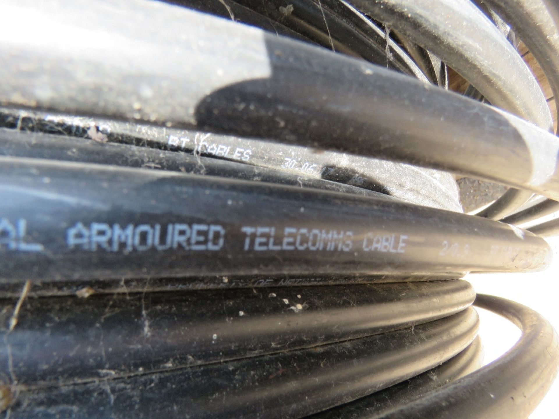 ROLL OF ARMOURED TELECOMS CABLE. - Image 2 of 2