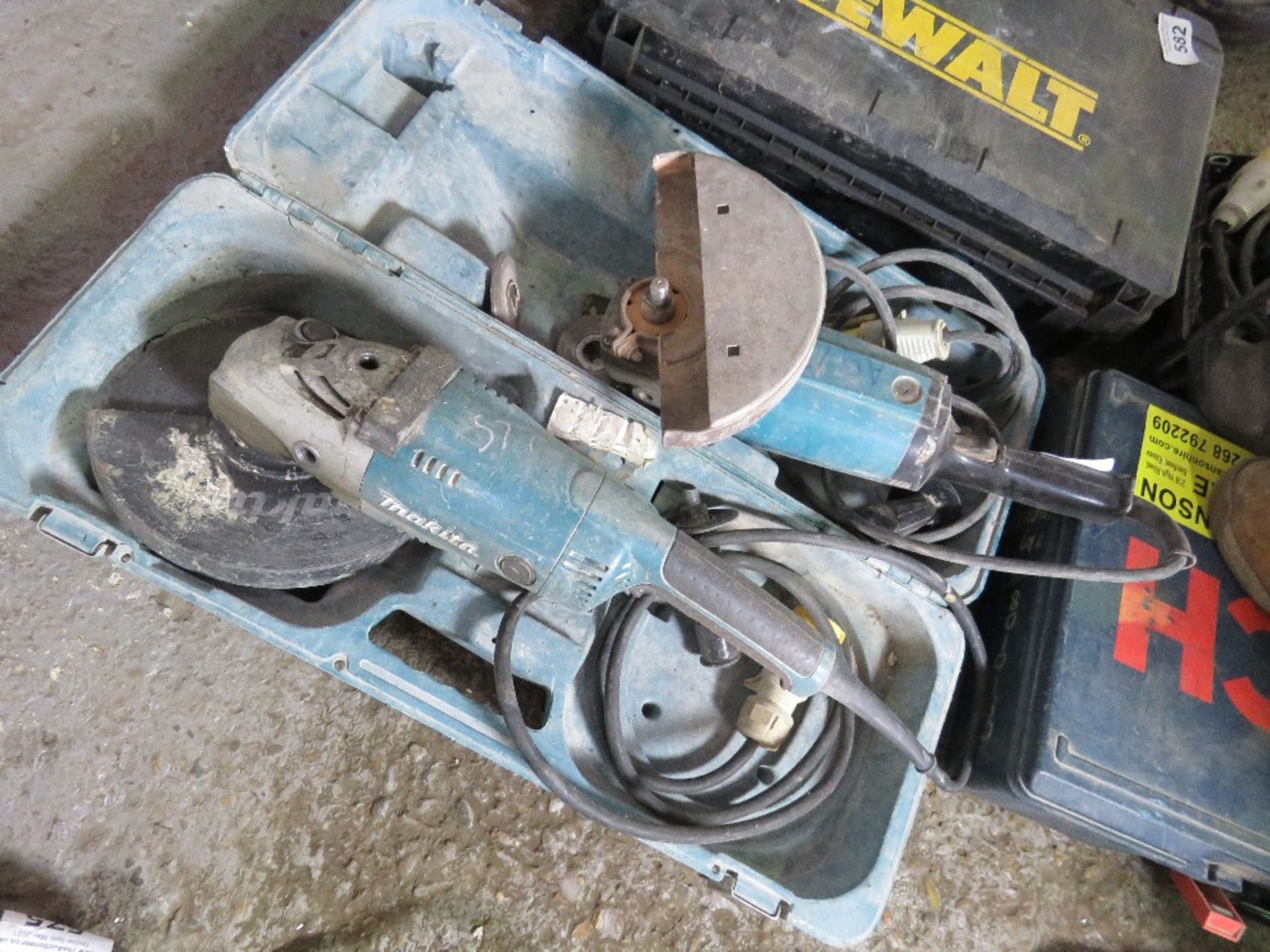 2 X 110VOLT ANGLE GRINDERS. UNTESTED, CONDITION UNKNOWN. - Image 2 of 2