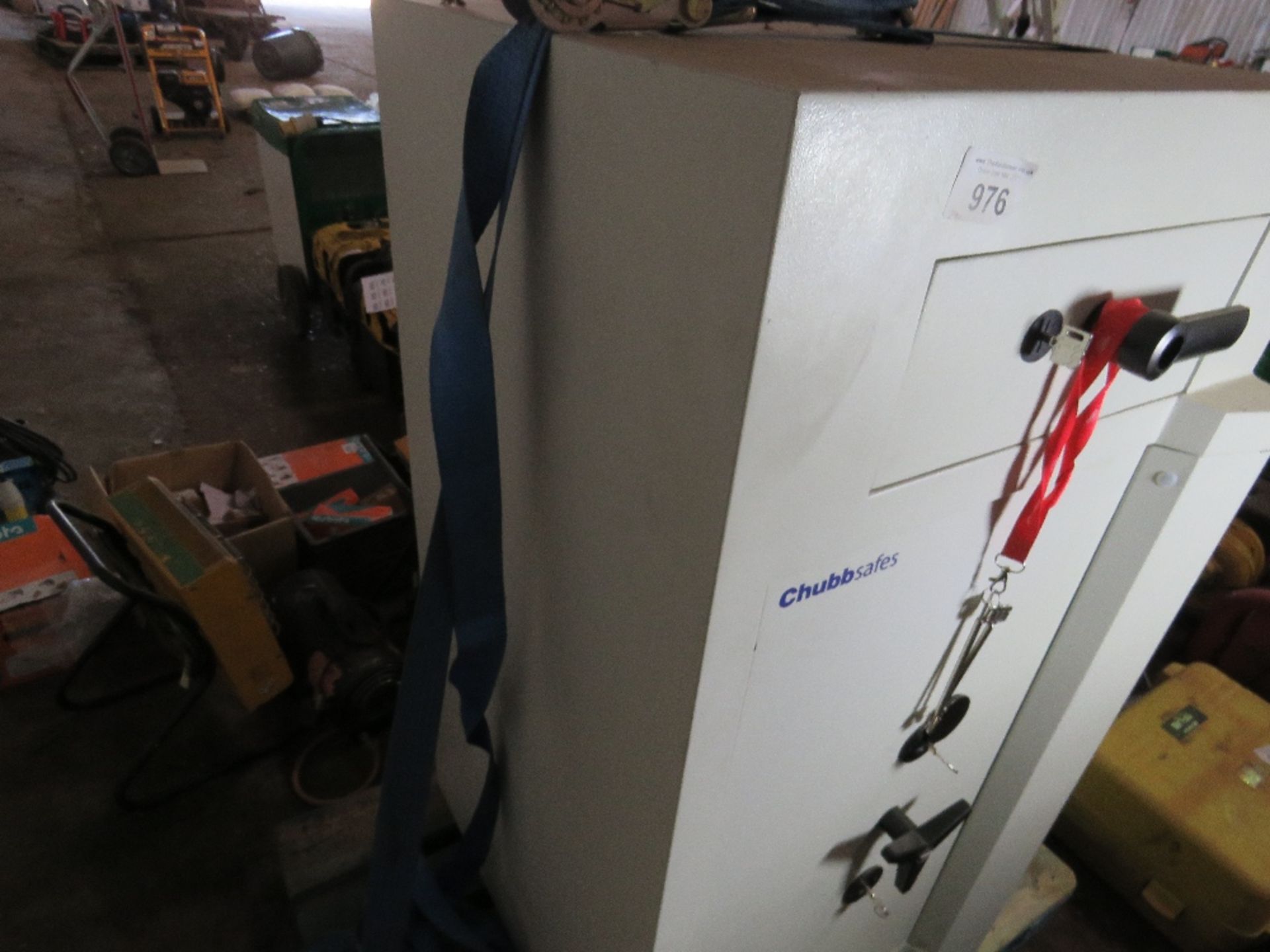 LARGE SIZED CASH DROP SAFE WITH KEY. DIRECT FROM COMPANY LIQUIDATION. - Image 2 of 4