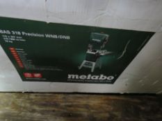METABO BAS318 BAND SAW UNIT IN BOX. WAREHOUSE CLEARANCE ITEM, NOT FULLY INSPECTED, SOME PARTS MAY BE