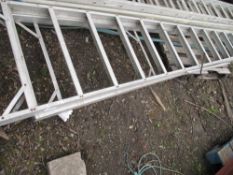 LARGE ALUMINIUM STEP LADDERS, 13FT LENGTH APPROX.