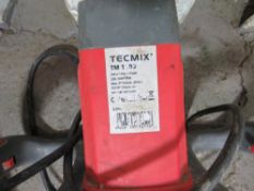 TECMIX 240V PLASTER MIXER SOURCED FROM DEPOT CLEARANCE.