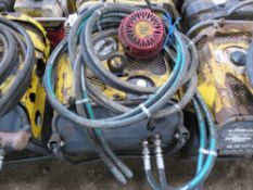 ATLAS COPCO HYDRAULIC BREAKER PACK WITH HOSE ONLY, CONDITION UNKNOWN
