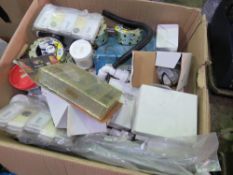 LARGE BOX OF PLUMBING SUNDRIES.DIRECT FROM LOCAL COMPANY, SURPLUS TO REQUIREMENTS.