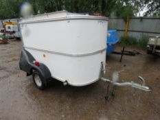 IFOR WILLIAMS BV64E (6FT X 4FT) BOX VAN TRAILER, UNBRAKED. ROOF RACK. SPARE WHEEL. SN:E0658931