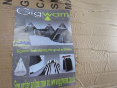 9 X GIGWAM TENTS WITH TUNNEL. EACH TENT COMPRISES A WIGWAM TYPE DRESSING AREA WITH AN ATTACHED SLEEP