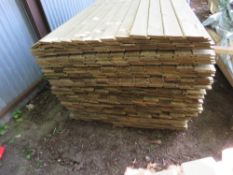 LARGE PACK OF UNTREATED SHIPLAP CLADDING TIMBERS 1.72M X 95MM APPROX.