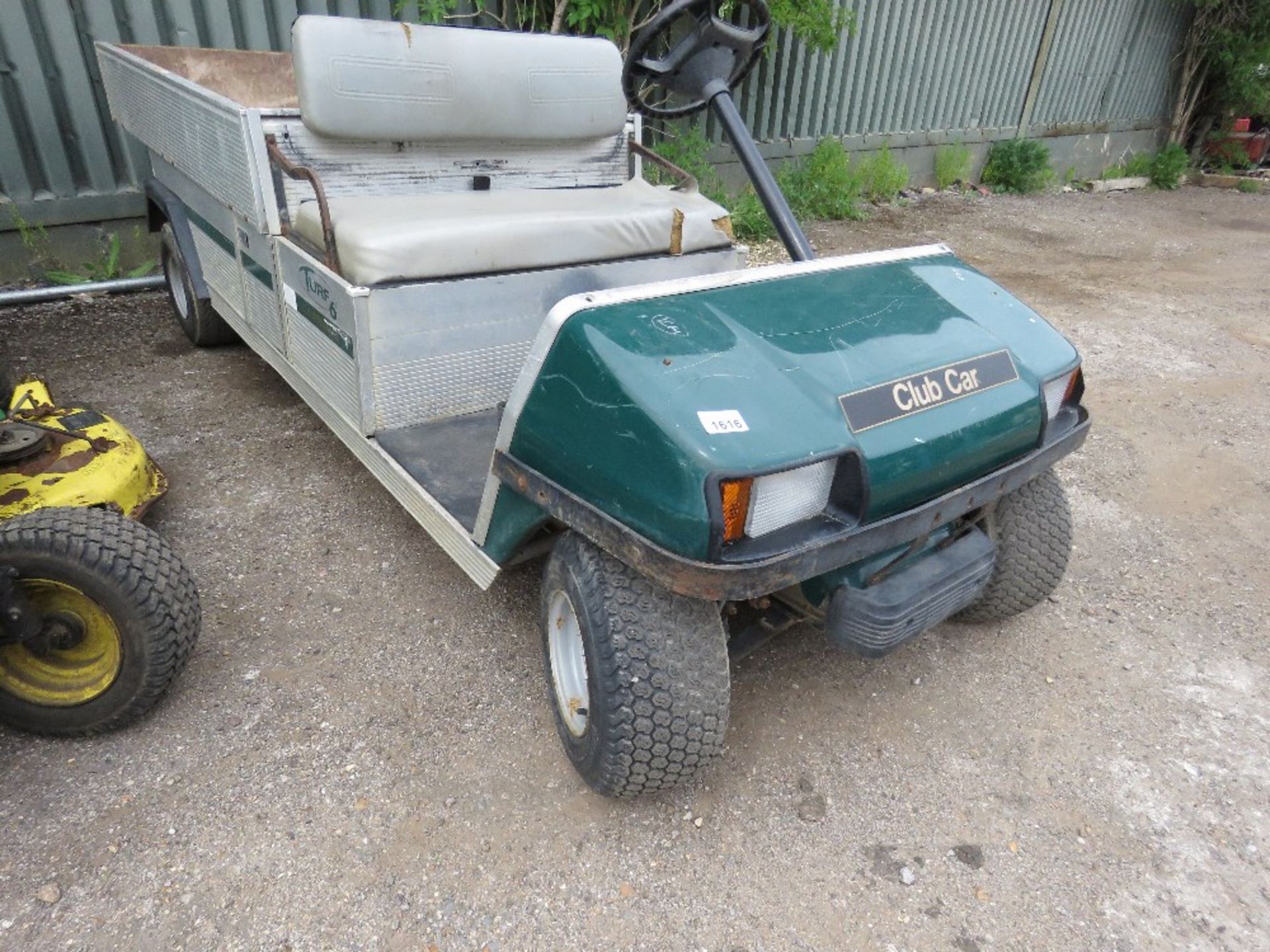 CLUBCAR CARRYALL PETROL UTILITY TRUCK. WHEN TESTED WAS SEEN TO DRIVE, STEER AND BRAKE,