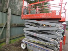 SKYJACK SJ 3226 SCISSOR LIFT ACCESS PLATFORM. YEAR 2010. SLIDE OUT DECK EXTENSION. SN;27006189. 9.92