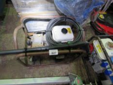 PETROL ENGINED PRESSURE WASHER WITH HOSE AND LANCE. UNTESTED, CONDITION UNKNOWN.