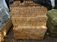 LARGE PACK OF "U" PROFILE UNTREATED WOODEN BATTENS, 50MM X 45MM @ 1.52M LENGTH APPROX.