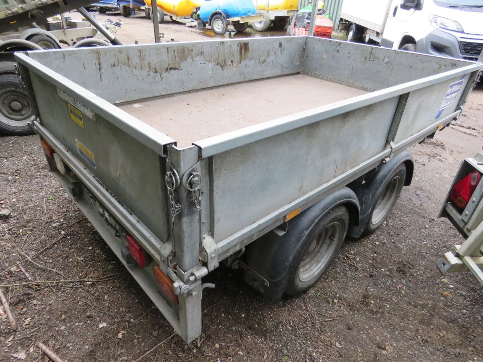 IFOR WILLIAMS LM85G TWIN AXLED DROP SIDED TRAILER SN:SCKD00000J5151710. 8FT X 5FT. - Image 7 of 7