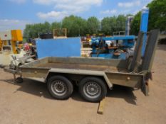 IFOR WILLIAMS GH94BT MINI DIGGER TRAILER, 9FT X 4FT APPROX. SN:SCK600000B0590098. DIRECT FROM LOCAL