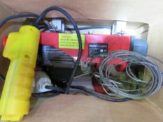 CLARKE 23OVOLT WINCH UNIT WITH CONTROL LEAD. NO VAT ON HAMMER PRICE.