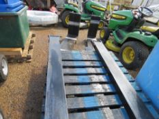 PAIR OF FORKLIFT EXTENSION TINES / SLEEVES. 6FT LENGTH APPROX.
