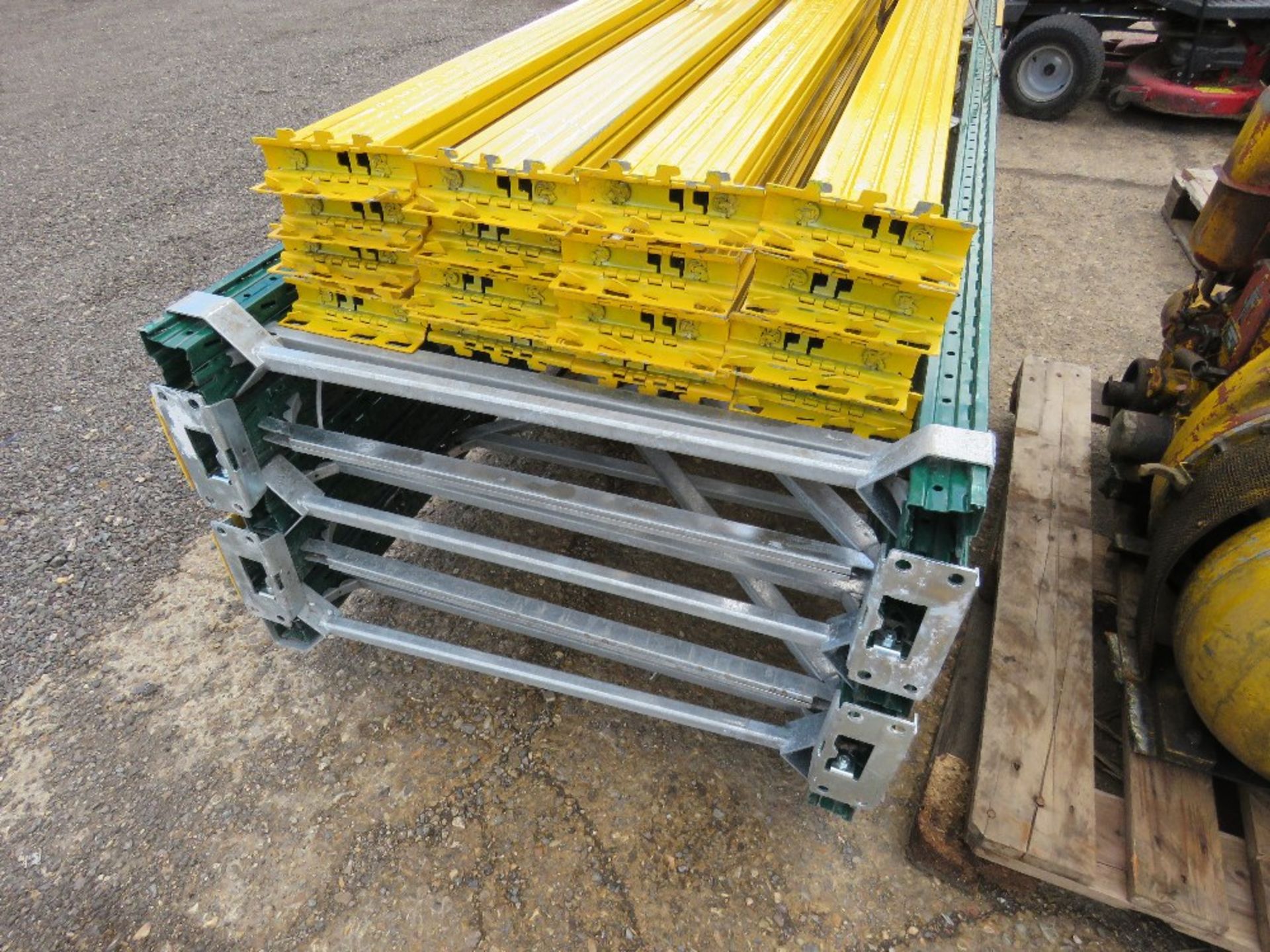 QUANTITY OF PALLET RACKING. 5 X UPRIGHTS @3M PLUS 16 X BEAMS @ 2.7M APPROX. NO VAT ON HAMMER PRICE. - Image 2 of 5