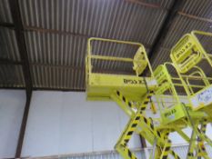 BOSS X3X EXTRA REACH SCISSOR LIFT ACCESS PLATFORM, YEAR 2013 BUILD. DIRECT FROM LOCAL COMPANY DUE TO