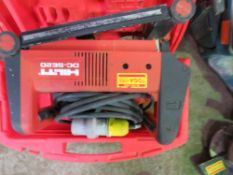 HILTI DCSE20 WALL CHASER, 110VOLT POWERED. UNTESTED, CONDITION UNKNOWN.